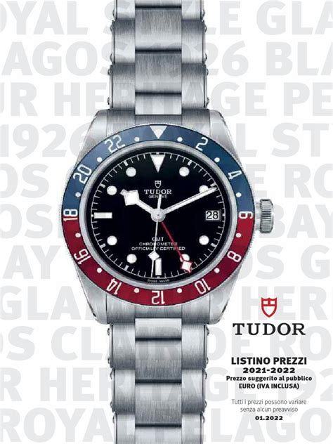 tudor prezzi listino|Tudor .